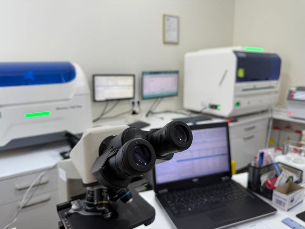 Our clinical laboratory — blood tests and other analyses