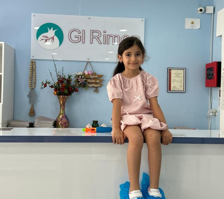 A girl born through the surrogacy program of GI Rimon clinic
